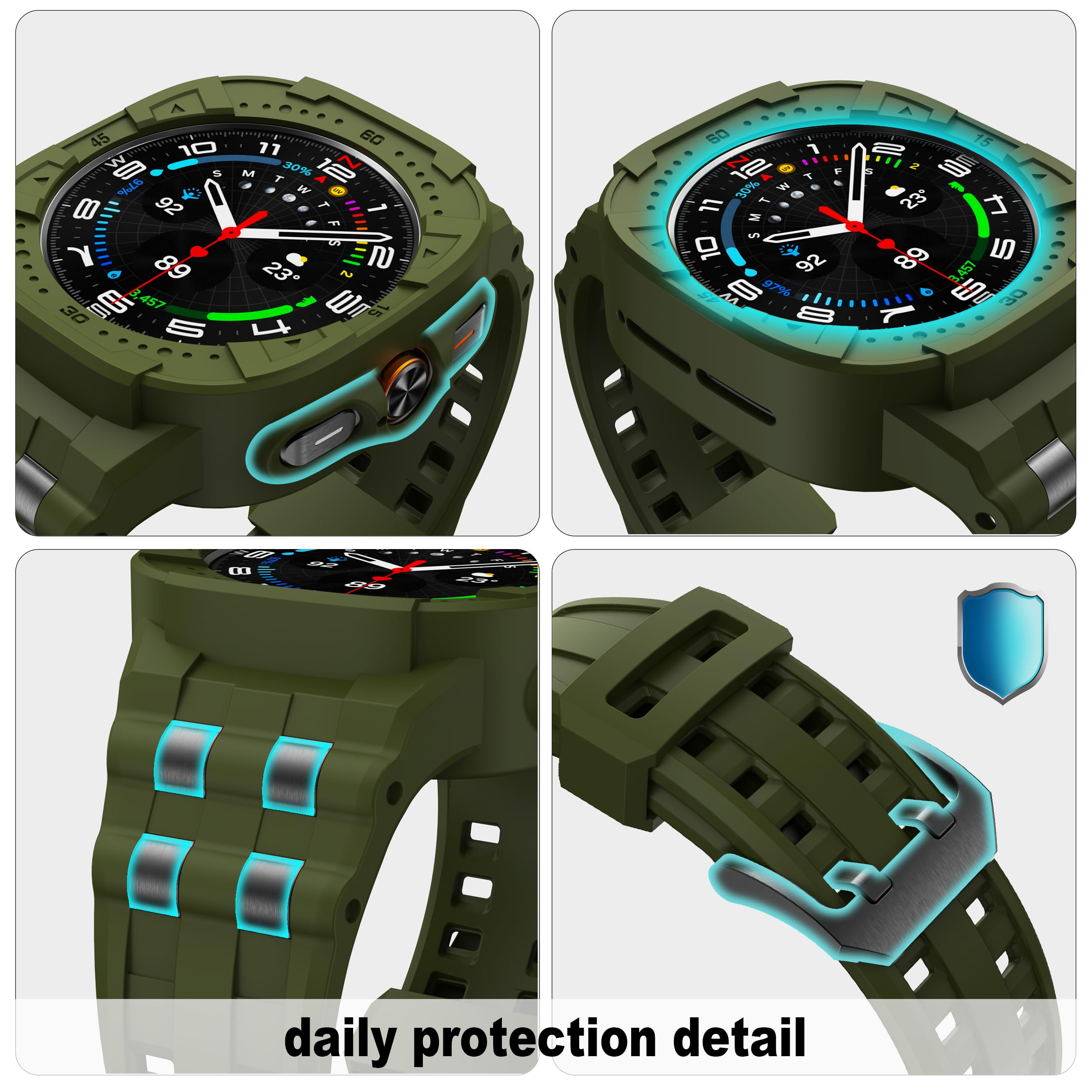 Foto 6 pulgar | Correa De Reloj T-engine Compatible Con Samsung Galaxy Watch 7 Ultra De 47 Mm - Venta Internacional.