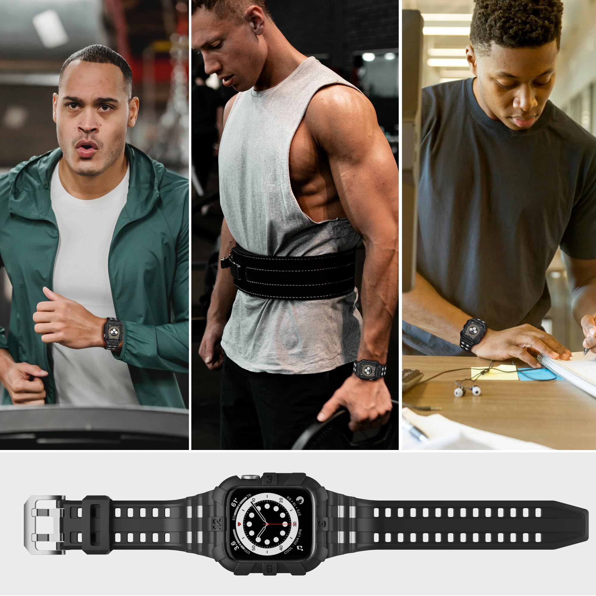 Foto 8 pulgar | Correa De Reloj Con Funda T-engine Compatible Con Apple Watch - Venta Internacional.