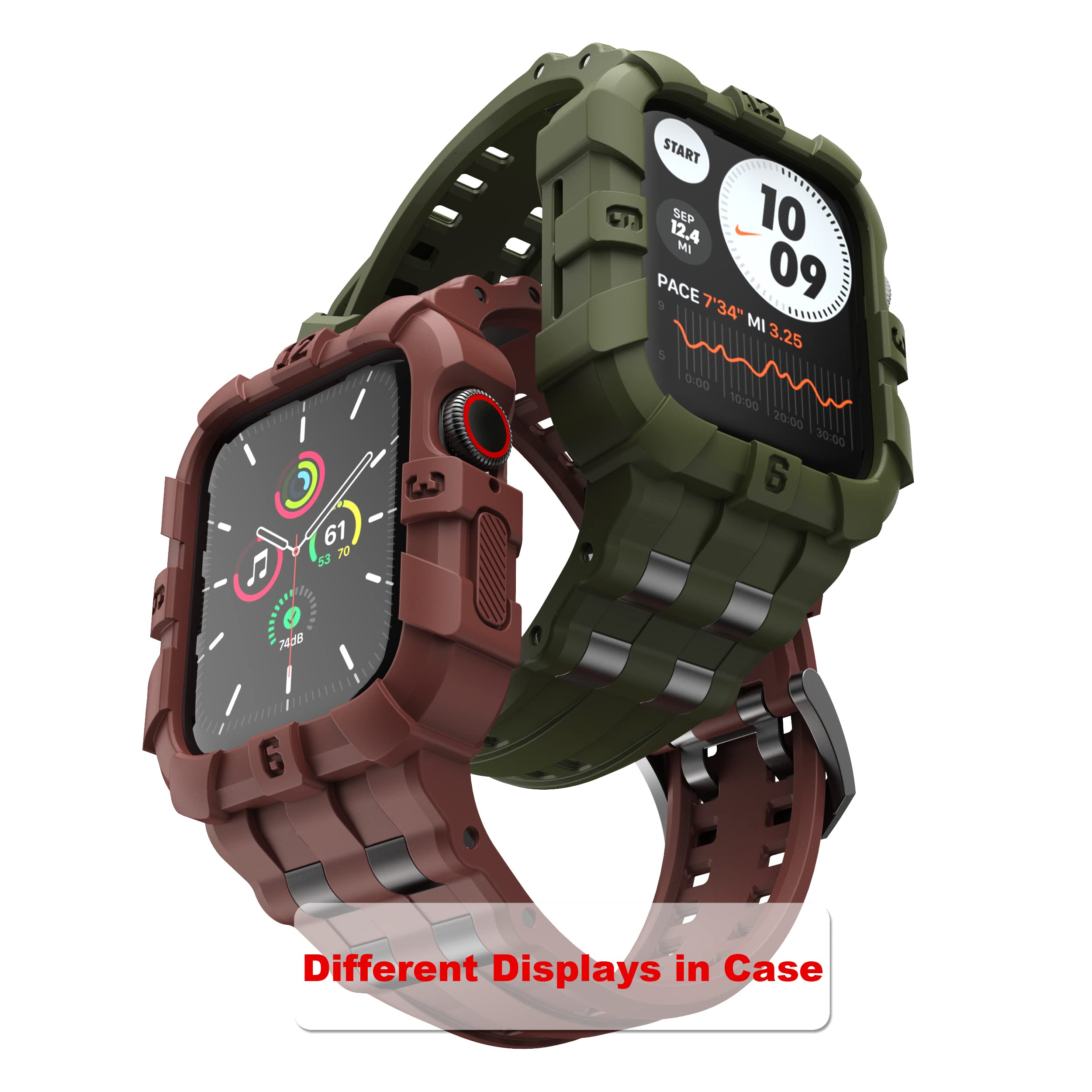 Foto 3 pulgar | Correa De Reloj Con Funda T-engine Compatible Con Apple Watch - Venta Internacional.