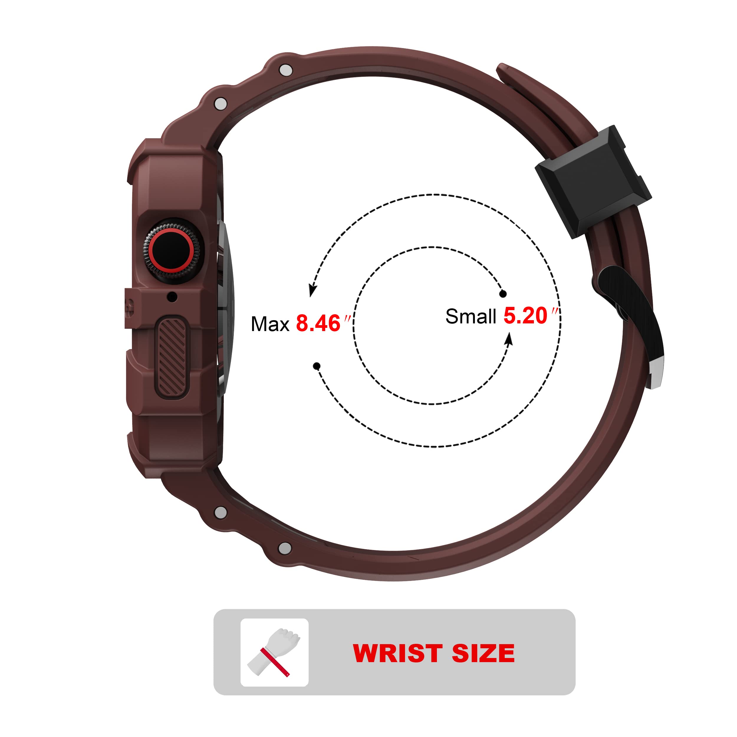 Foto 5 | Correa De Reloj Con Funda T-engine Compatible Con Apple Watch - Venta Internacional.