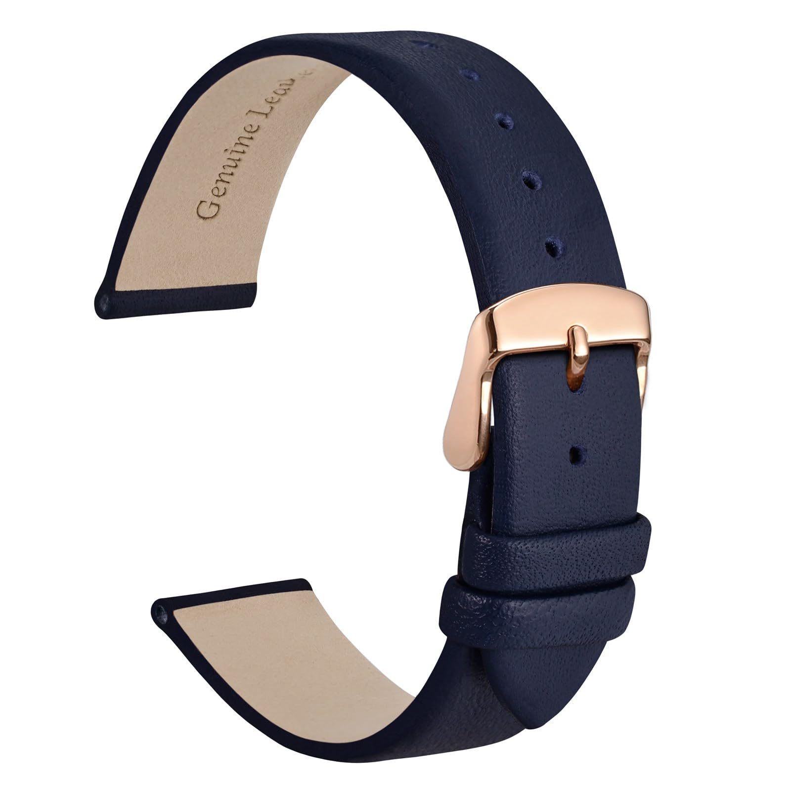 Foto 2 pulgar | Correa De Reloj Wocci, Elegante, Piel Auténtica, 14 Mm De Ancho De Asa - Venta Internacional.
