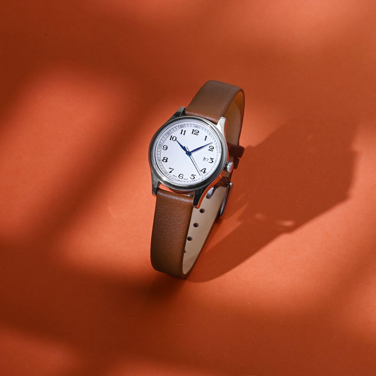 Foto 3 pulgar | Correa De Reloj Wocci, Elegante, Piel Auténtica, 20 Mm De Ancho De Lengüeta - Venta Internacional.