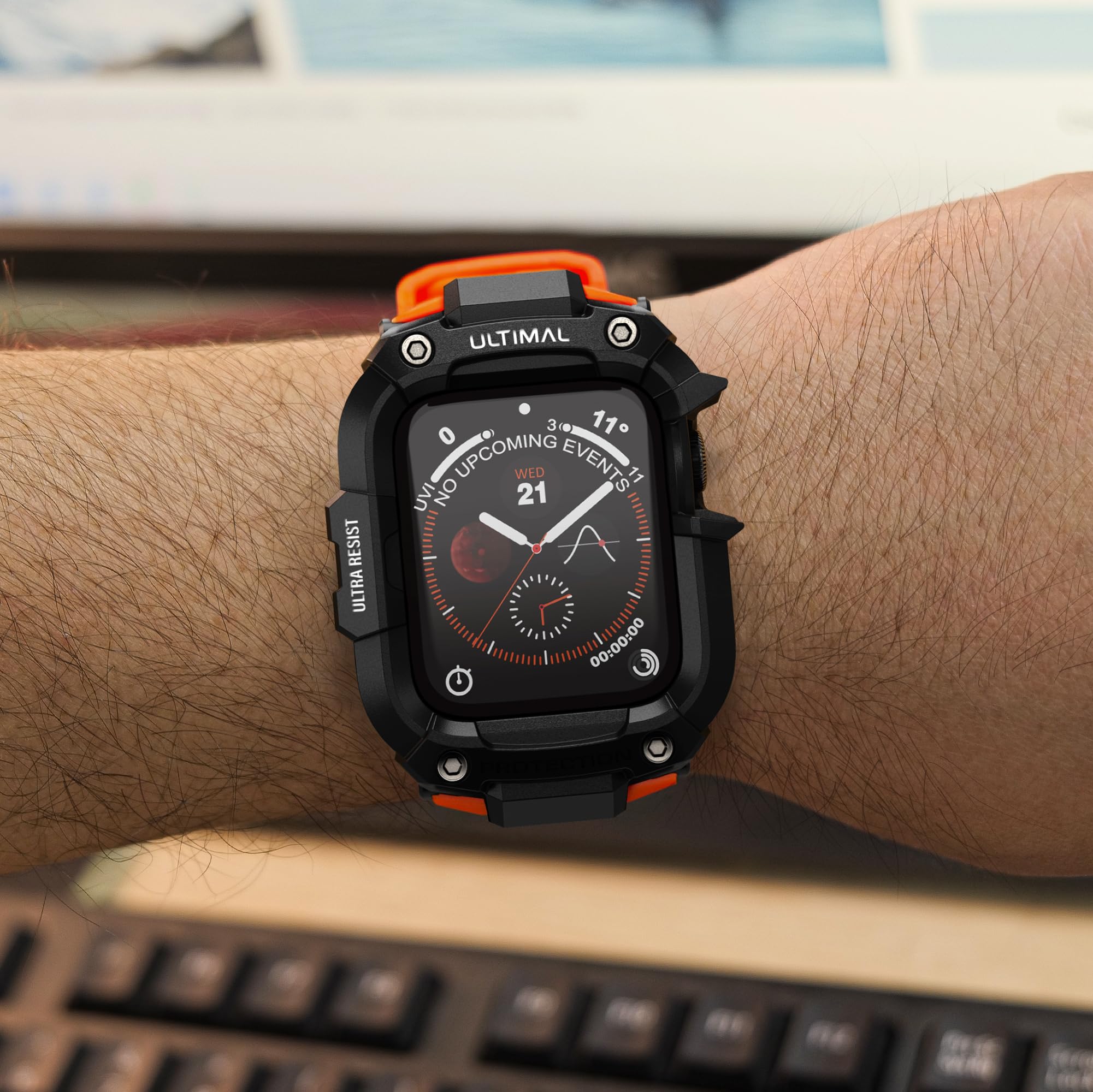 Foto 7 pulgar | Funda De Correa Ultimal Compatible Con Apple Watch Series 9/8/7 - Venta Internacional.