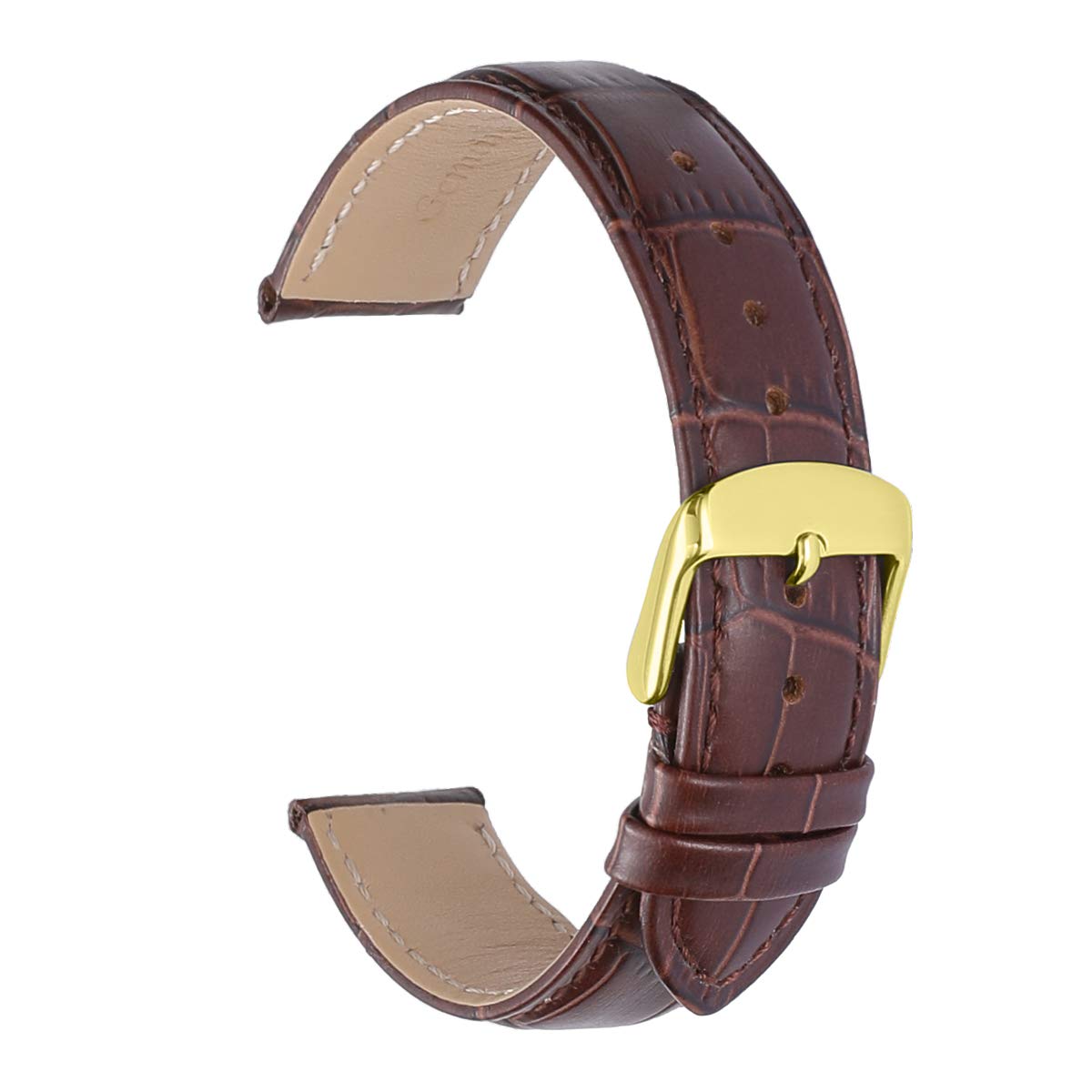 Foto 3 pulgar | Correa De Reloj Istrap, Piel De Becerro Con Grano De Aligátor, 18-24 Mm, Para Hombre Y Mujer - Venta Internacional.