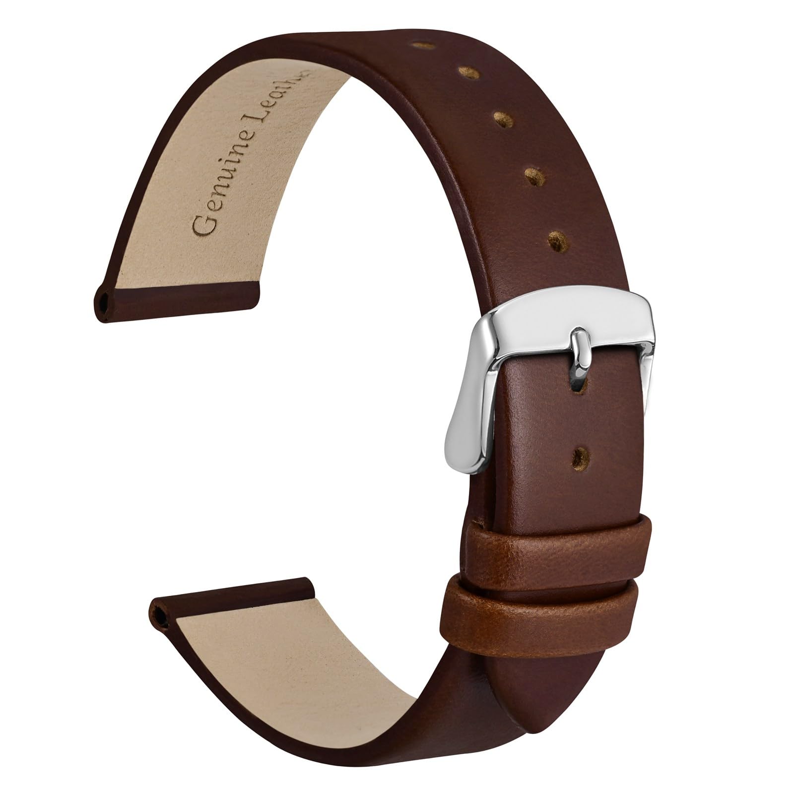Foto 1 | Correa De Reloj Wocci, Elegante, Piel Auténtica, 8 Mm De Ancho De Asa - Venta Internacional.