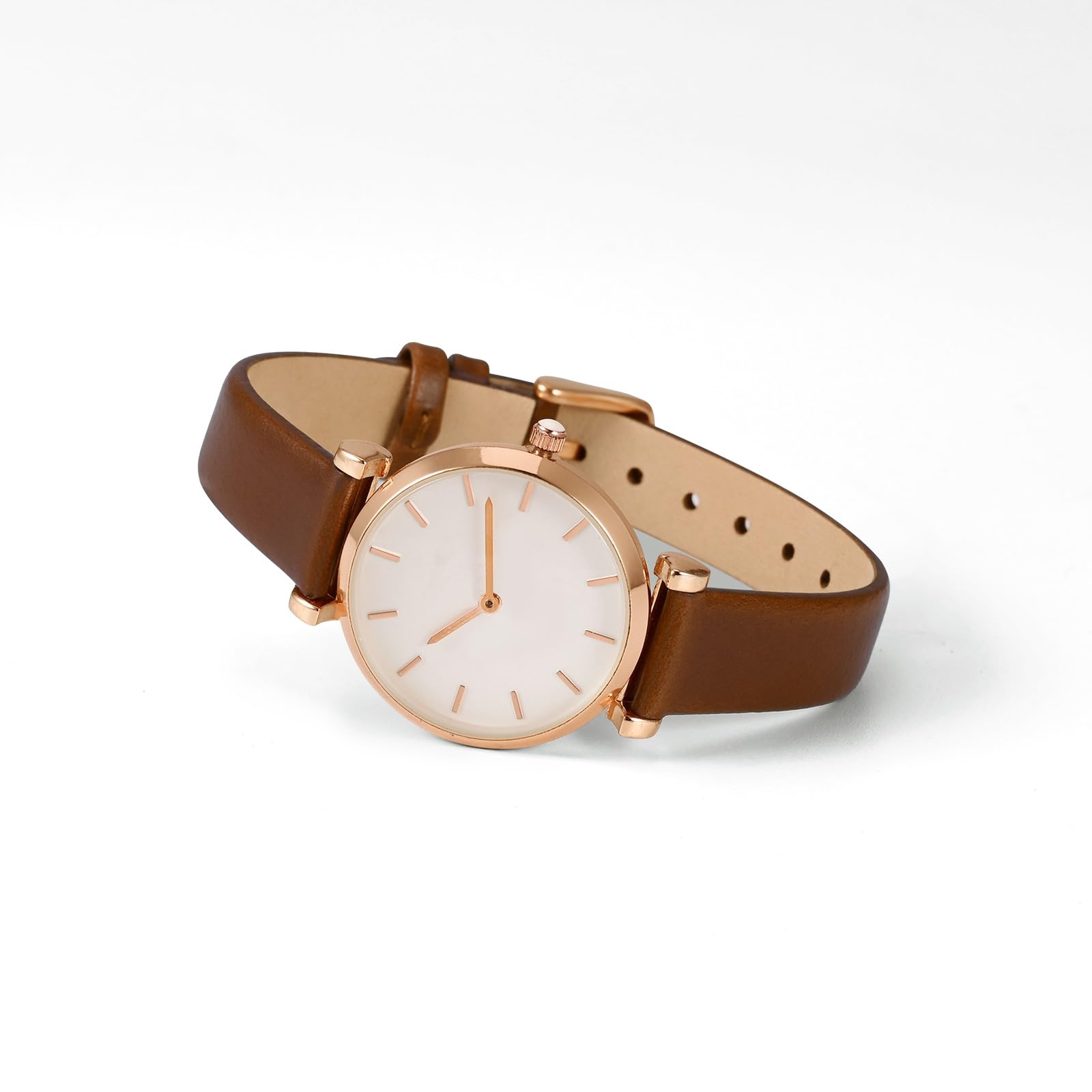 Foto 3 pulgar | Correa De Reloj Wocci, Elegante, Piel Auténtica, 8 Mm De Ancho De Asa - Venta Internacional.