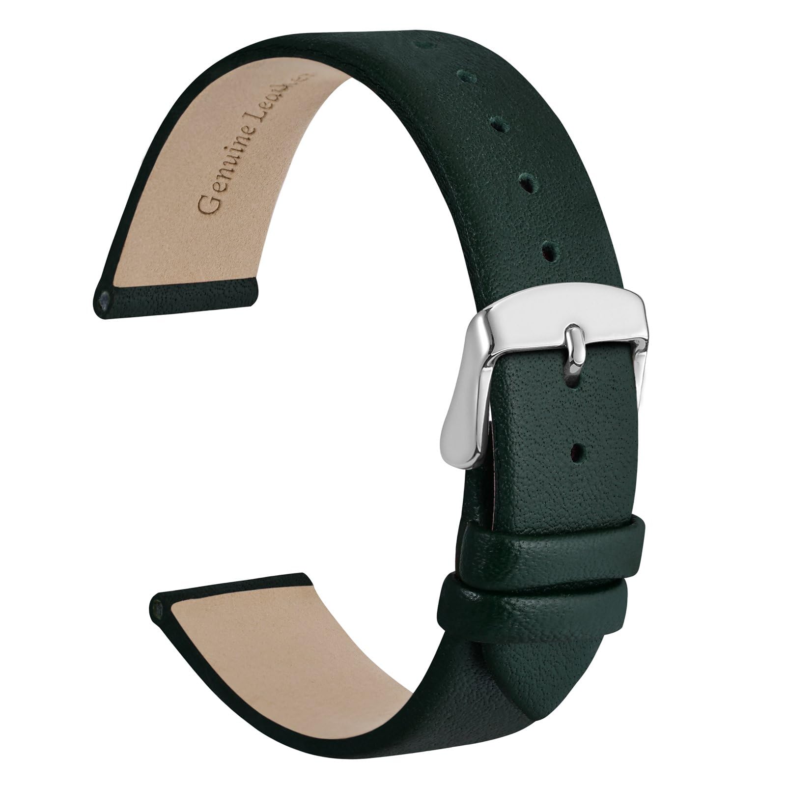 Foto 2 pulgar | Correa De Reloj Wocci, Elegante, Piel Auténtica, 14 Mm De Ancho De Asa - Venta Internacional.