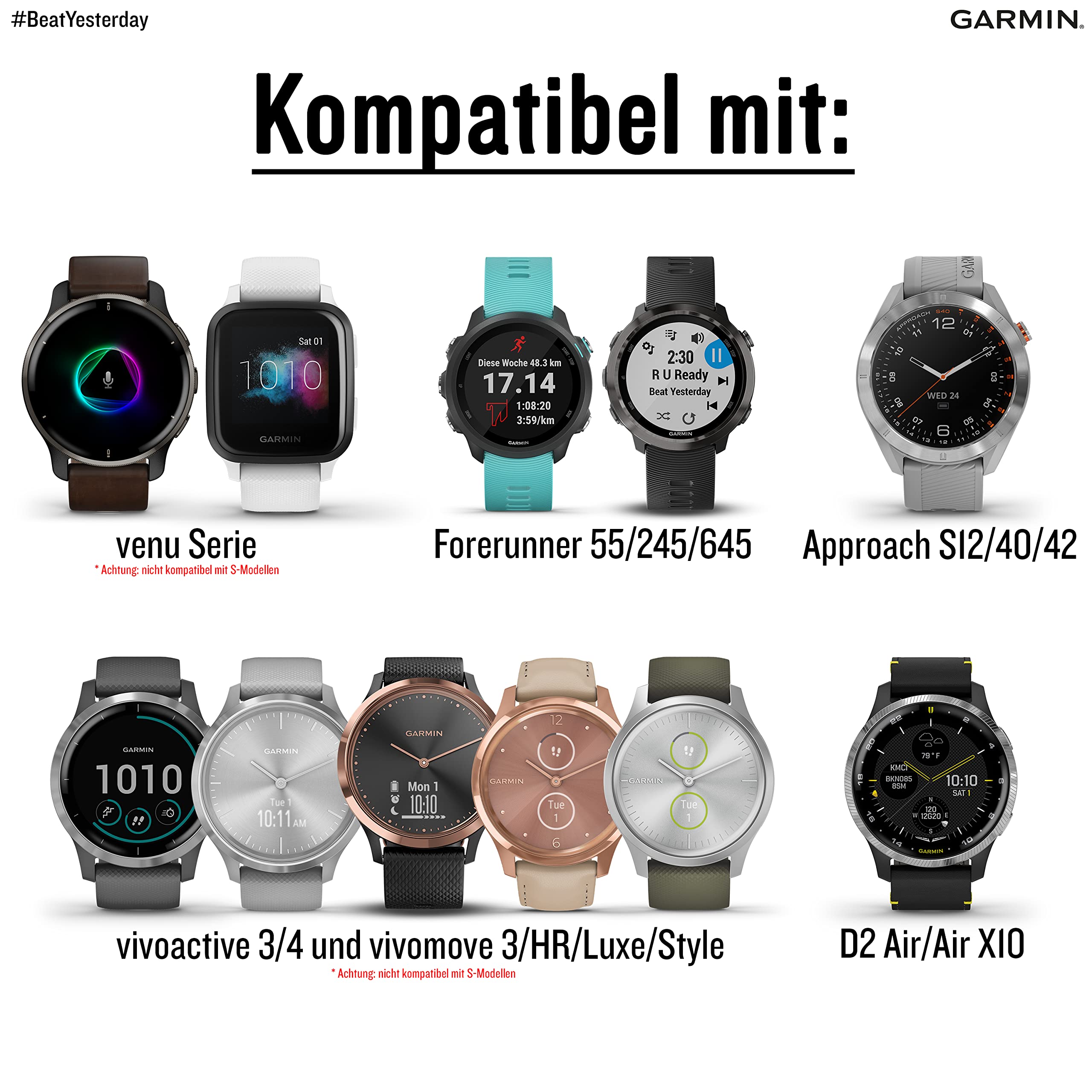 Foto 6 pulgar | Correa De Reloj Garmin Quick Release 20 Granite Blue Silicone - Venta Internacional.