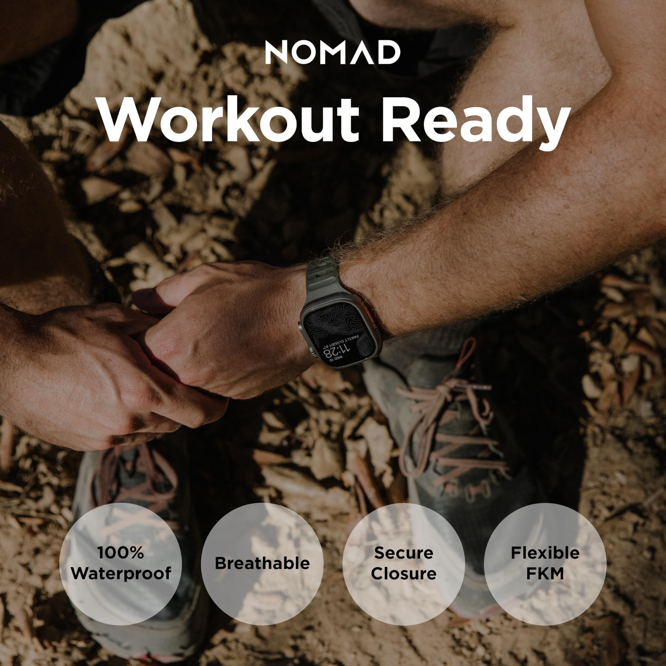 Foto 3 | Correa Deportiva Nomad Nomad Sport Band De 45 Mm Para Apple Watch - Venta Internacional.