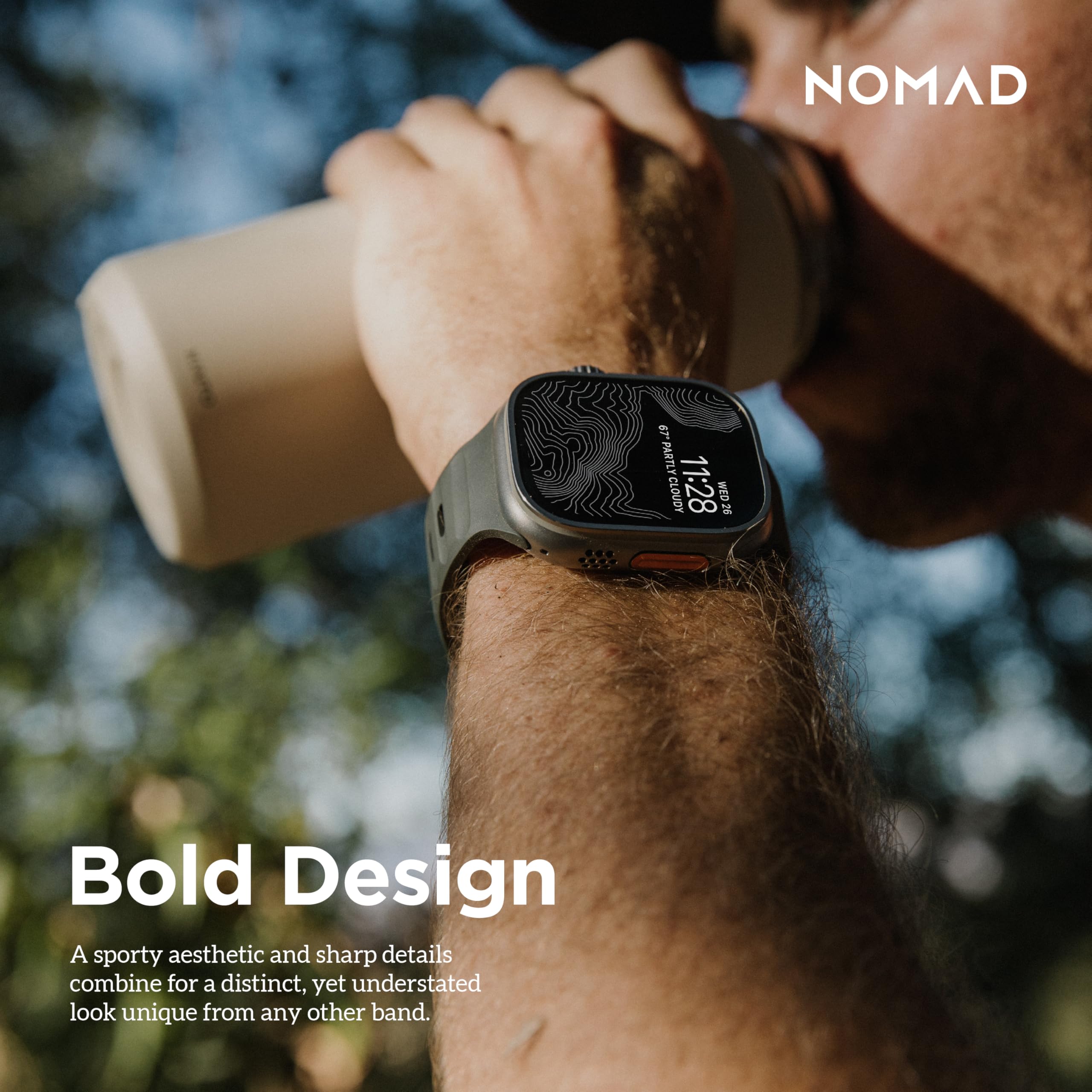 Foto 5 | Correa Deportiva Nomad Nomad Sport Band De 45 Mm Para Apple Watch - Venta Internacional.