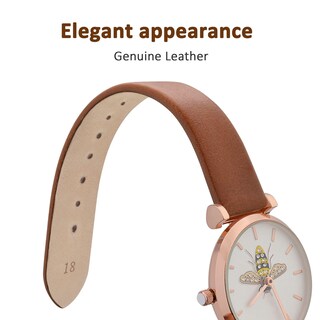 Foto 3 | Correa De Reloj Wocci, Elegante, Piel Auténtica, 14 Mm De Ancho De Asa - Venta Internacional.