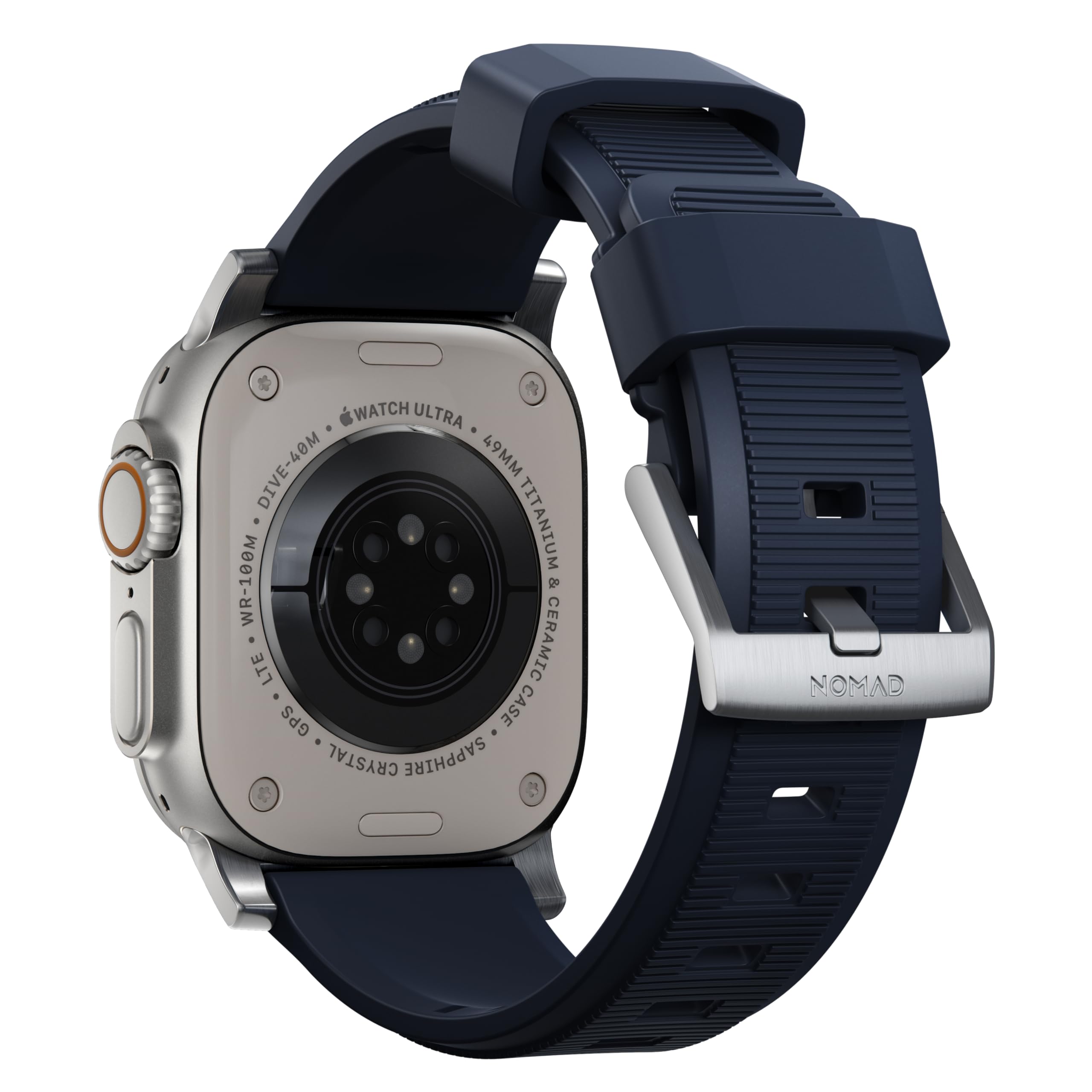 Foto 3 pulgar | Correa De Reloj Nomad Rugged 45 Mm Azul Atlántico Para Apple Watch - Venta Internacional.