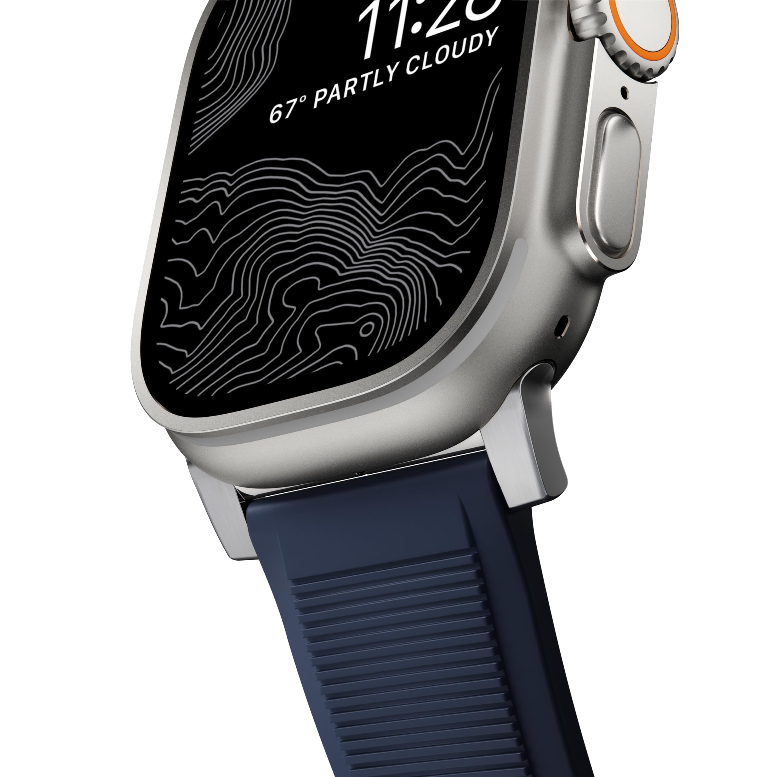 Foto 6 pulgar | Correa De Reloj Nomad Rugged 45 Mm Azul Atlántico Para Apple Watch - Venta Internacional.