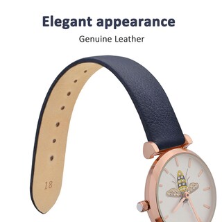 Foto 3 | Correa De Reloj Wocci, Elegante, Piel Auténtica, 12 Mm De Ancho De Lengüeta - Venta Internacional.