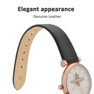 Foto 3 | Correa De Reloj Wocci Elegante De Piel Auténtica De 20 Mm Con Hebilla De Oro Rosa - Venta Internacional.