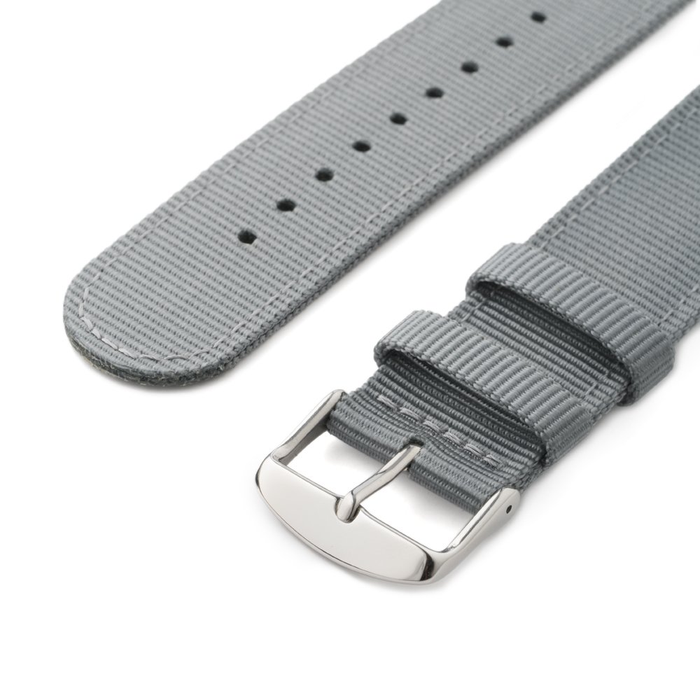 Foto 3 pulgar | Pulseras De Reloj Archer Premium De Nailon Quick Release 20 Mm, Color Gris - Venta Internacional.