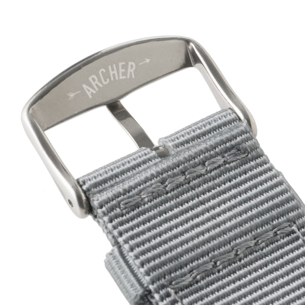 Foto 6 pulgar | Pulseras De Reloj Archer Premium De Nailon Quick Release 20 Mm, Color Gris - Venta Internacional.