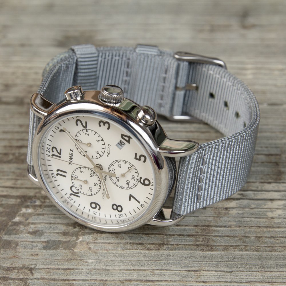 Foto 7 pulgar | Pulseras De Reloj Archer Premium De Nailon Quick Release 20 Mm, Color Gris - Venta Internacional.