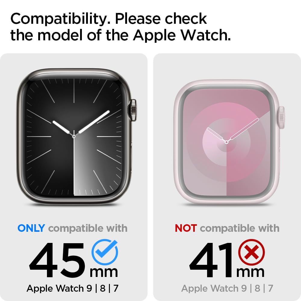 Foto 3 pulgar | Funda Para Apple Watch Series 9/8/7 Spigen Lite Fit Pro De 45 Mm - Venta Internacional.