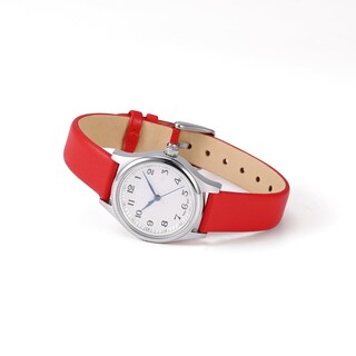 Foto 2 | Correa De Reloj Wocci, Elegante, Piel Auténtica, 18 Mm De Ancho, Color Rojo - Venta Internacional.