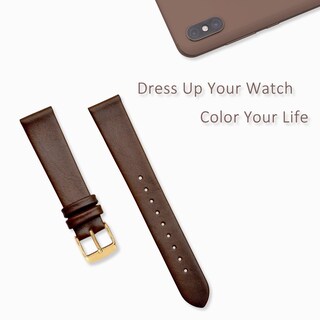 Foto 7 | Correa De Reloj Wocci, Elegante, Piel Auténtica, 20 Mm De Ancho De Lengüeta - Venta Internacional.