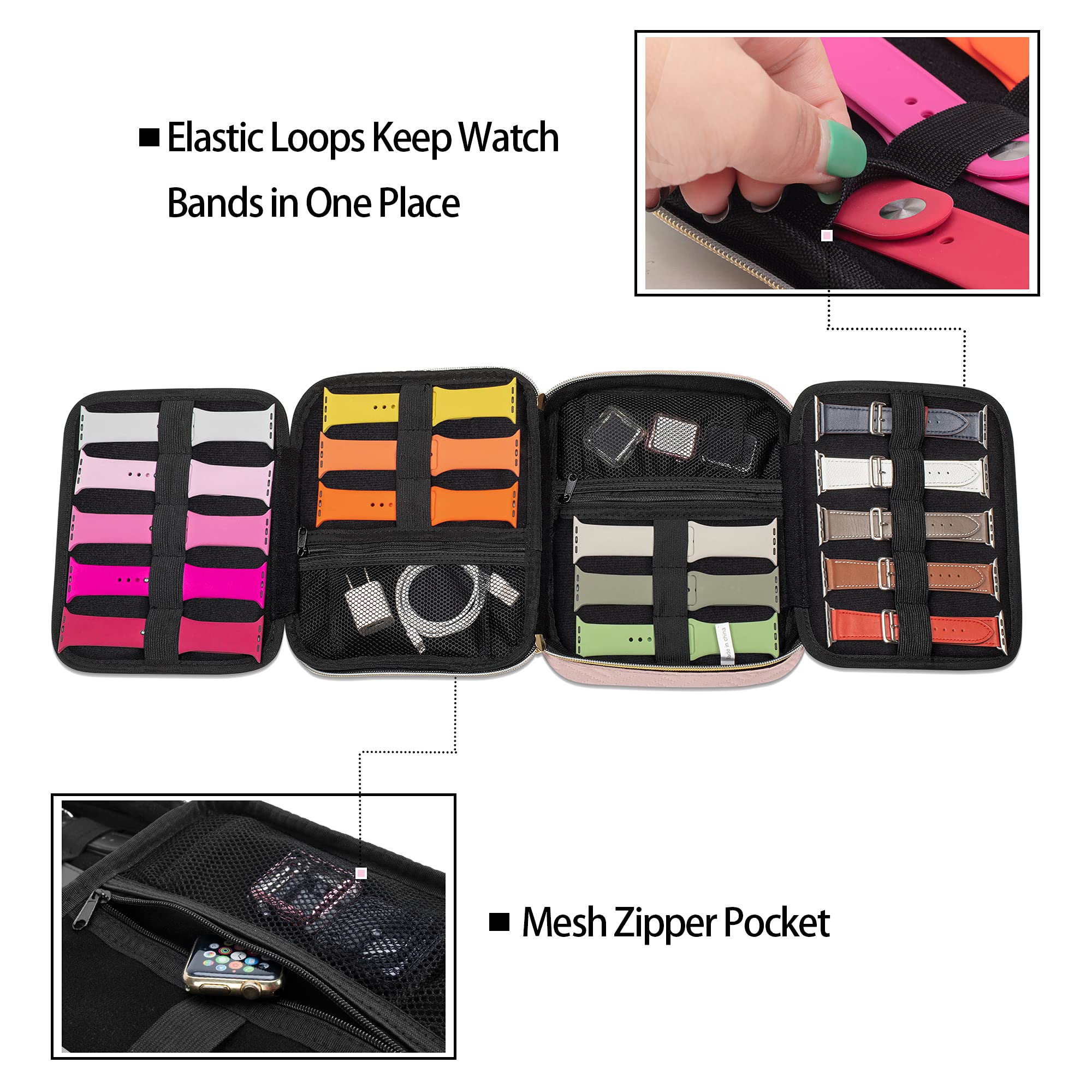 Foto 4 pulgar | Estuche De Almacenamiento Para Correas De Reloj Teamoy Para 26 Correas - Venta Internacional.