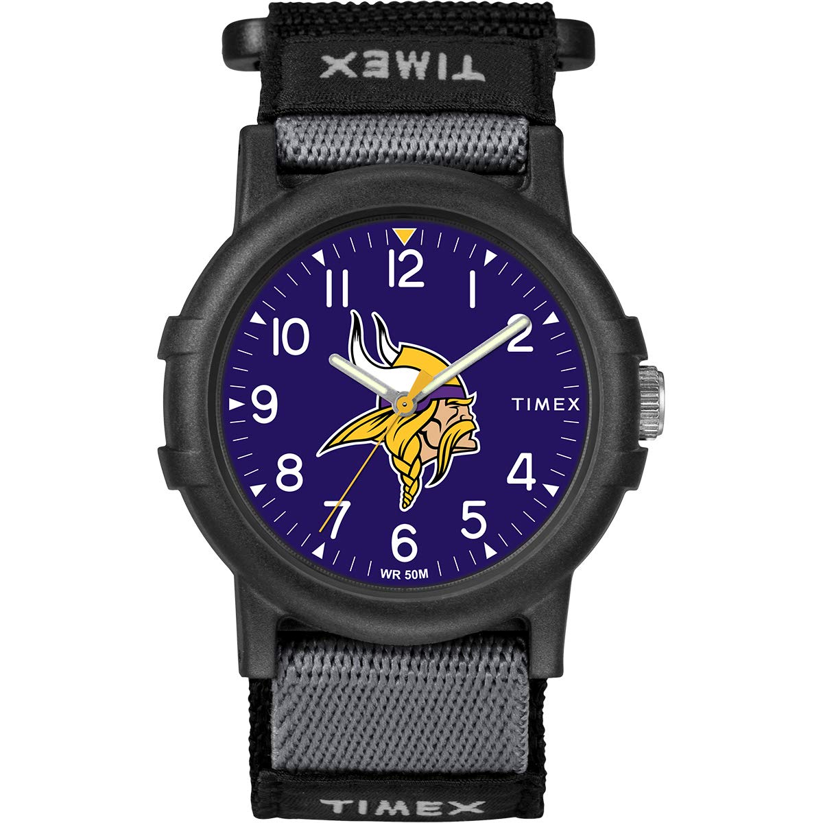 Foto 1 | Correa De Tela Watch Timex Nfl Recruit De 38 Mm Para Minnesota Vikings - Venta Internacional.