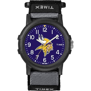 Foto 1 | Correa De Tela Watch Timex Nfl Recruit De 38 Mm Para Minnesota Vikings - Venta Internacional.