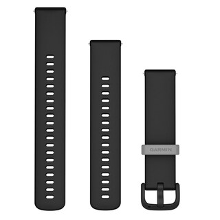 Foto 1 | Correa De Reloj Garmin Quick Release, Silicona Negra, 20 Mm - Venta Internacional.