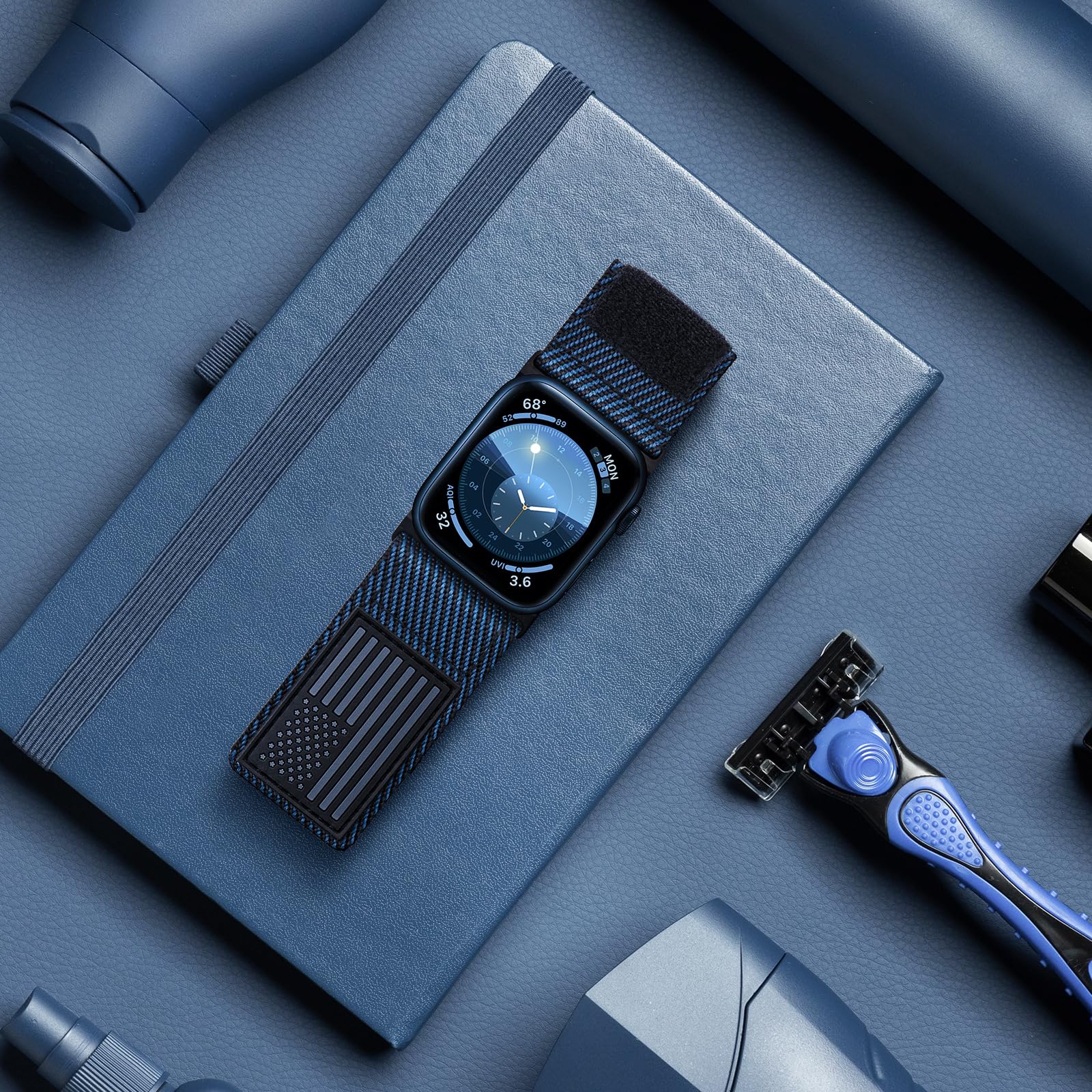 Foto 5 pulgar | Correa Tefeca Azul para Apple Watch de 33 mm - Venta Internacional