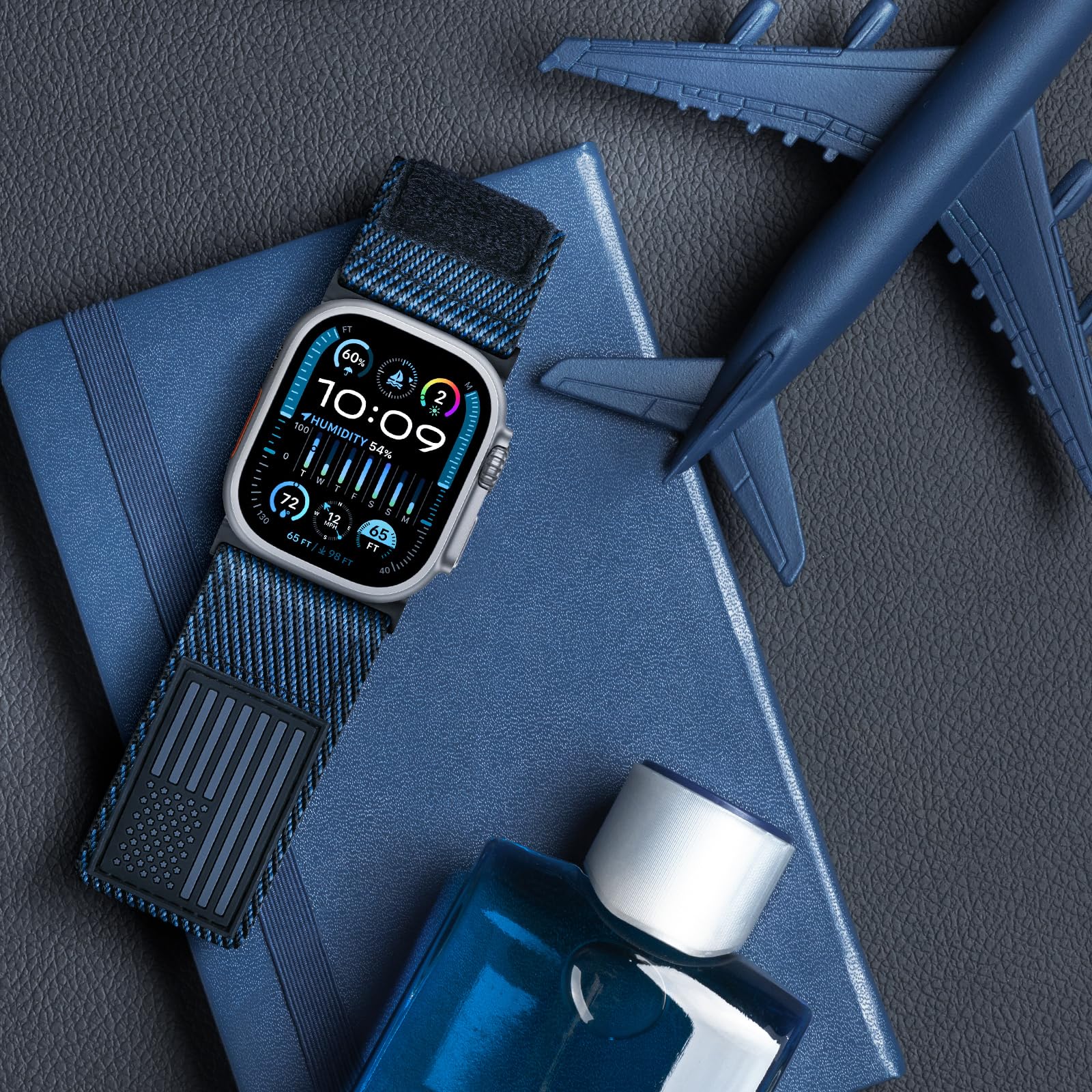 Foto 7 pulgar | Correa Tefeca Azul para Apple Watch de 33 mm - Venta Internacional