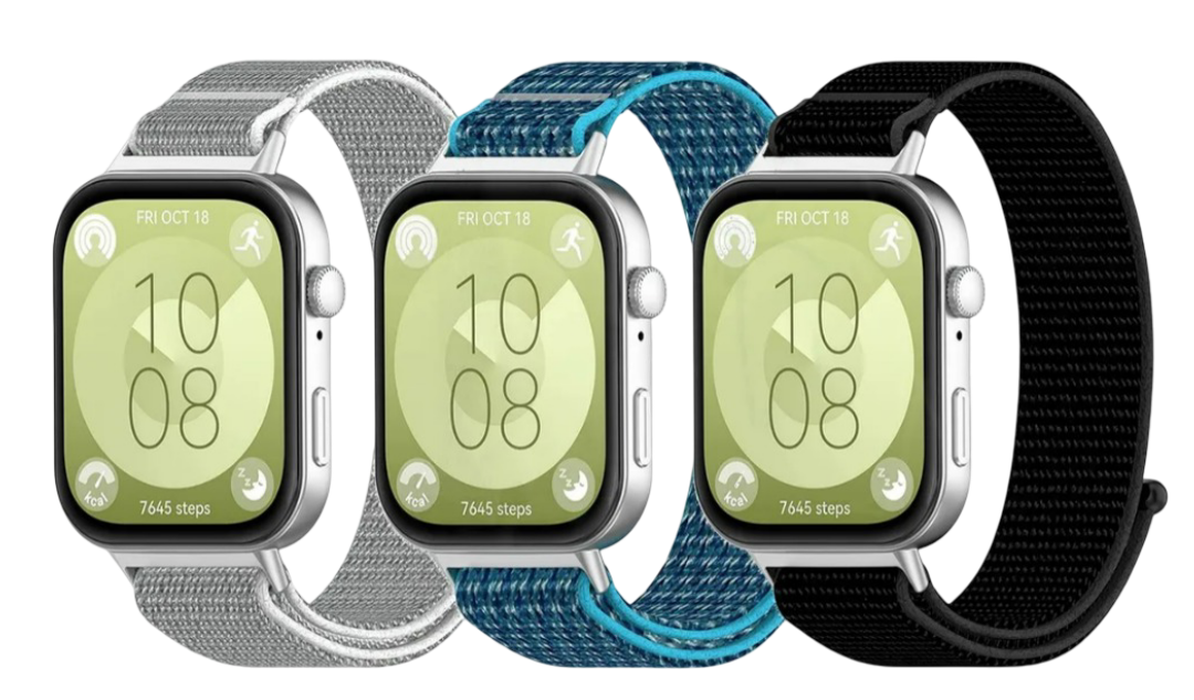 Foto 2 pulgar | Xtellar Pack 3 Correas Ajustables En Nailon De Lujo Para Huawei Watch Fit 3