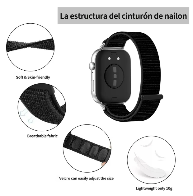 Foto 3 | Xtellar Pack 3 Correas Ajustables En Nailon De Lujo Para Huawei Watch Fit 3