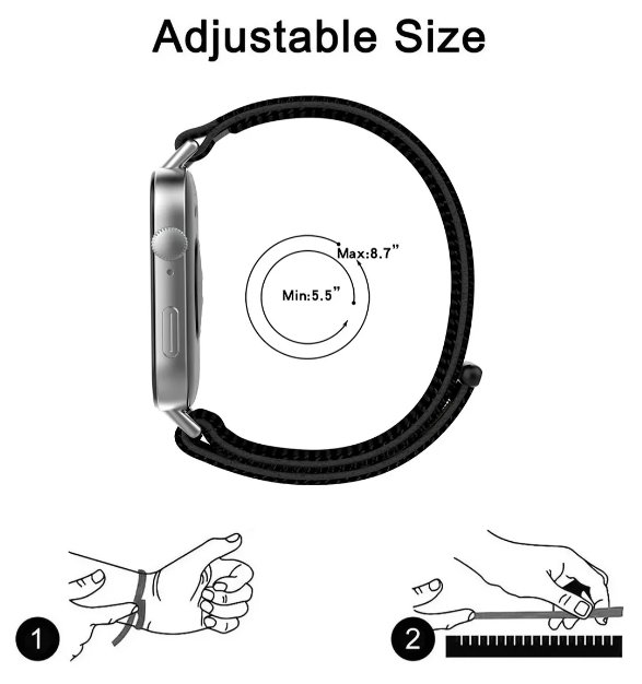 Foto 5 pulgar | Xtellar Pack 3 Correas Ajustables En Nailon De Lujo Para Huawei Watch Fit 3