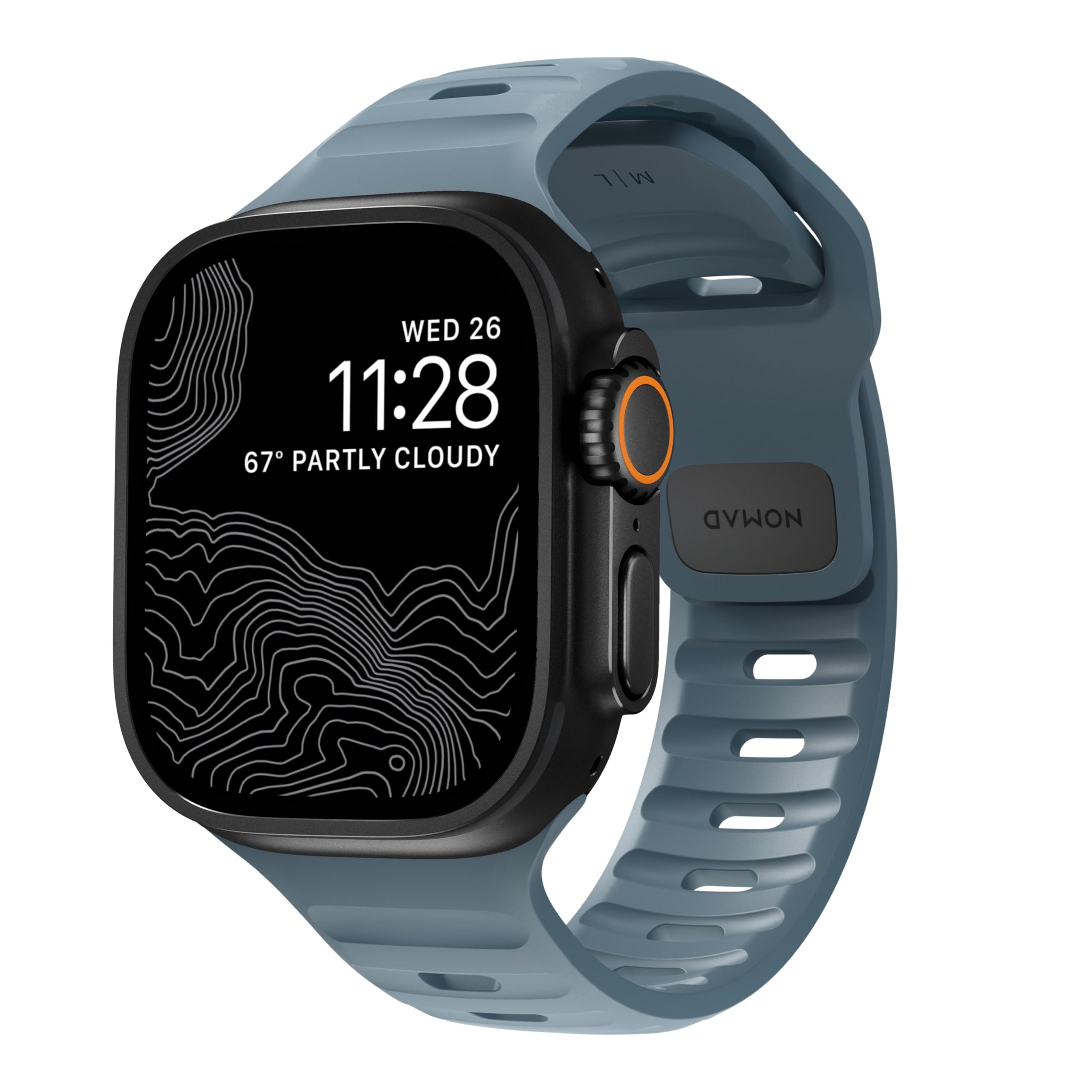 Foto 2 pulgar | Correa Deportiva Nomad Azul Marino De 45 Mm Para Apple Watch Ultra 2 - Venta Internacional.
