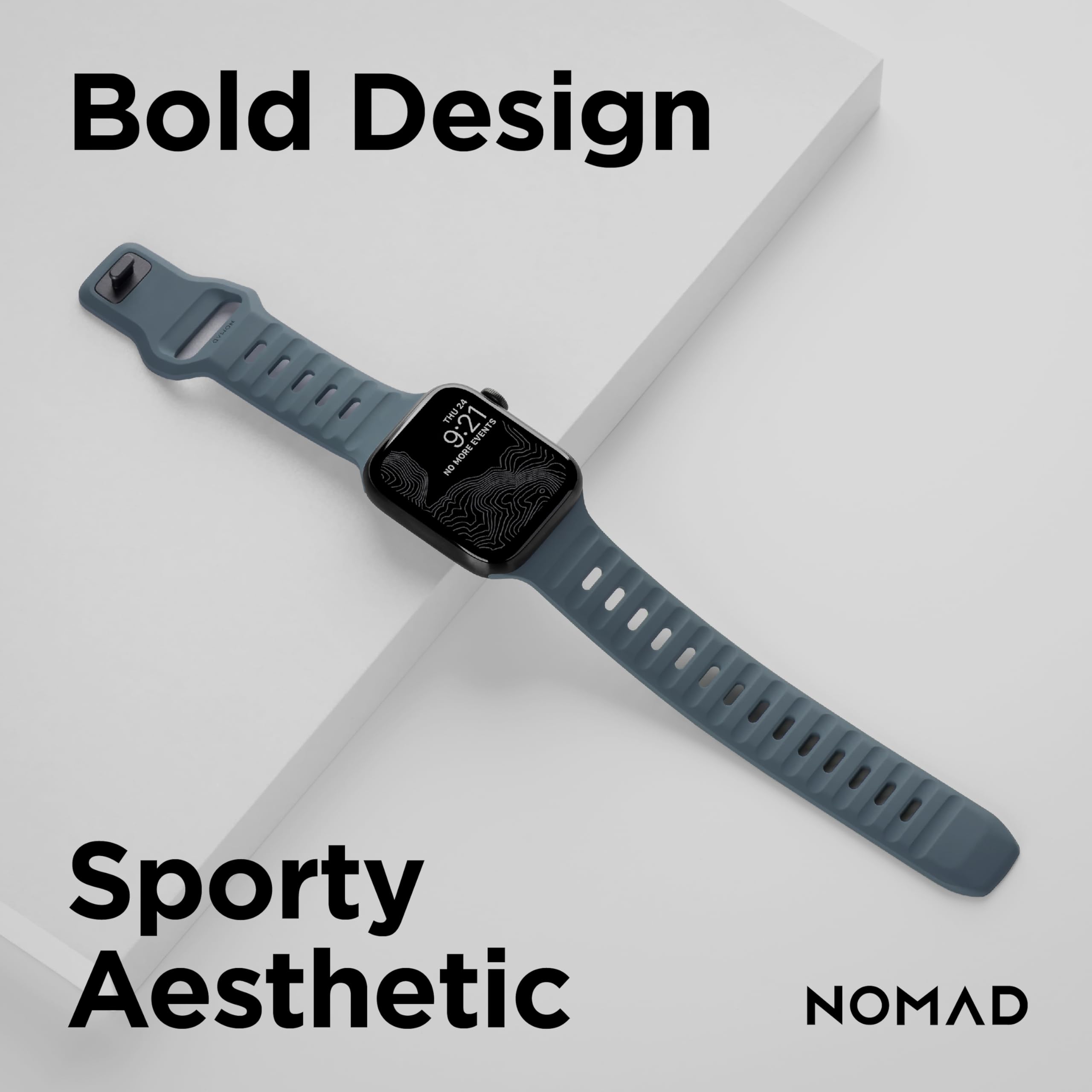 Foto 4 pulgar | Correa Deportiva Nomad Azul Marino De 45 Mm Para Apple Watch Ultra 2 - Venta Internacional.