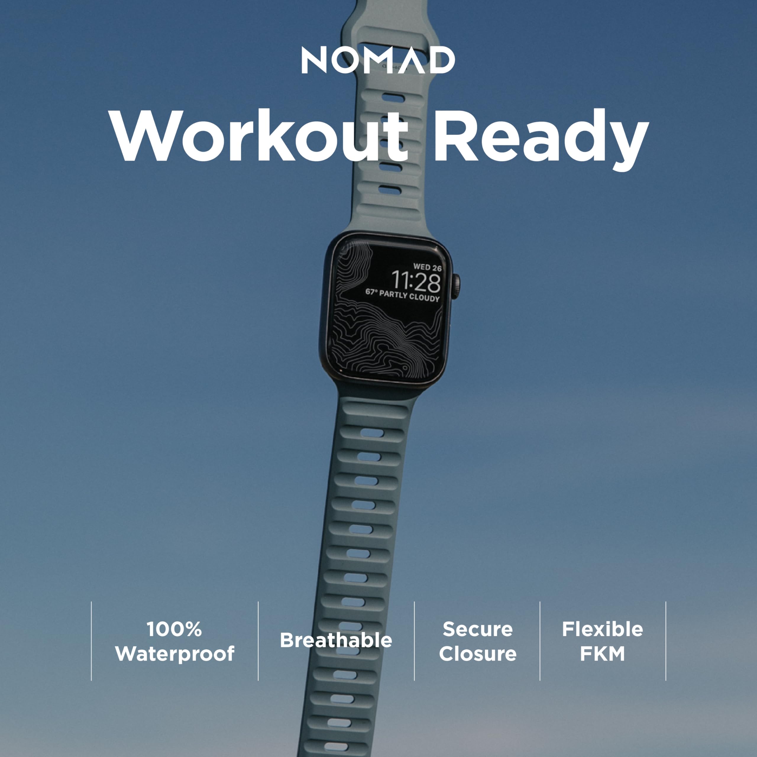 Foto 5 pulgar | Correa Deportiva Nomad Azul Marino De 45 Mm Para Apple Watch Ultra 2 - Venta Internacional.