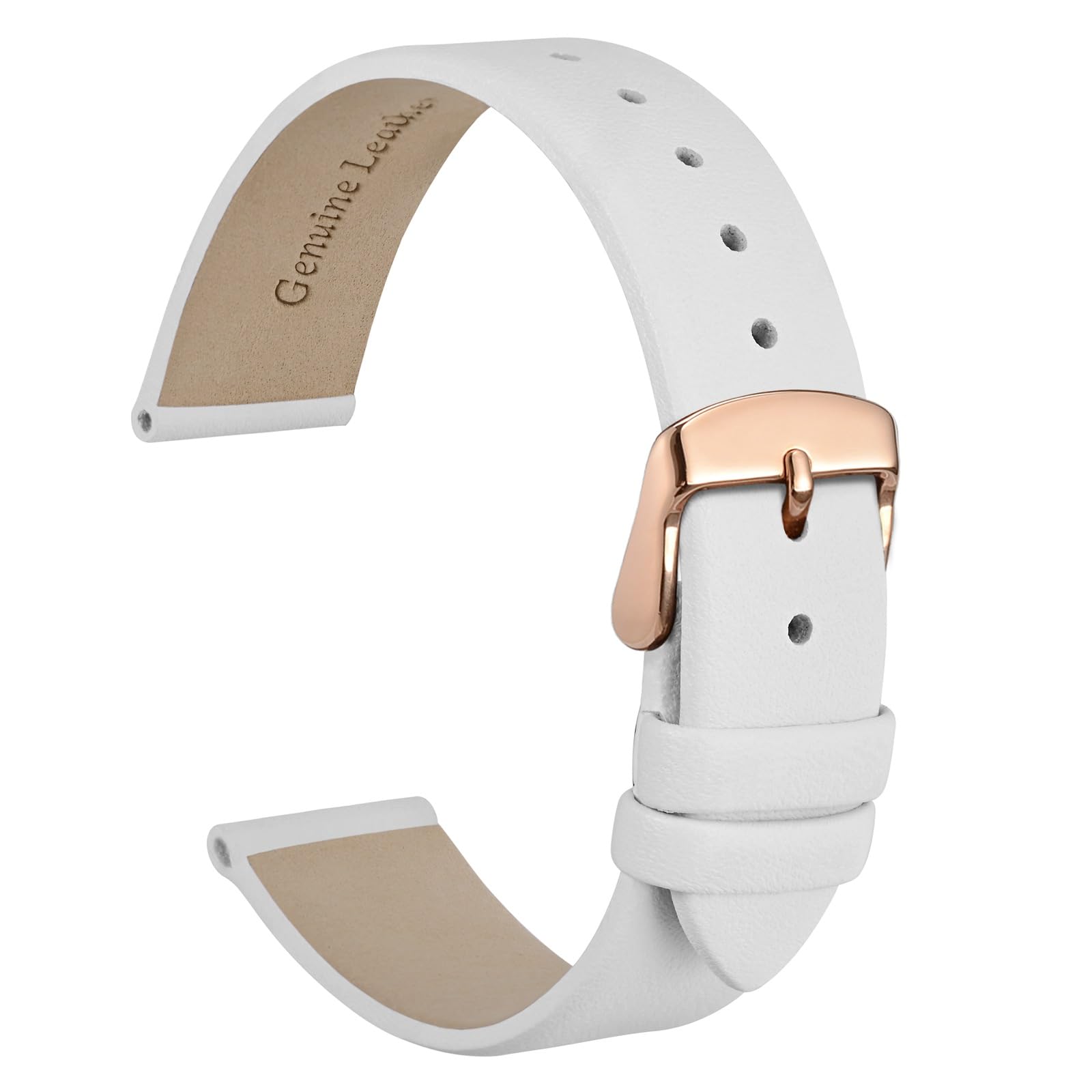 Correa De Reloj Wocci  Elegante  Piel Auténtica  12 Mm De Ancho De Lengüeta - Venta Internacional.