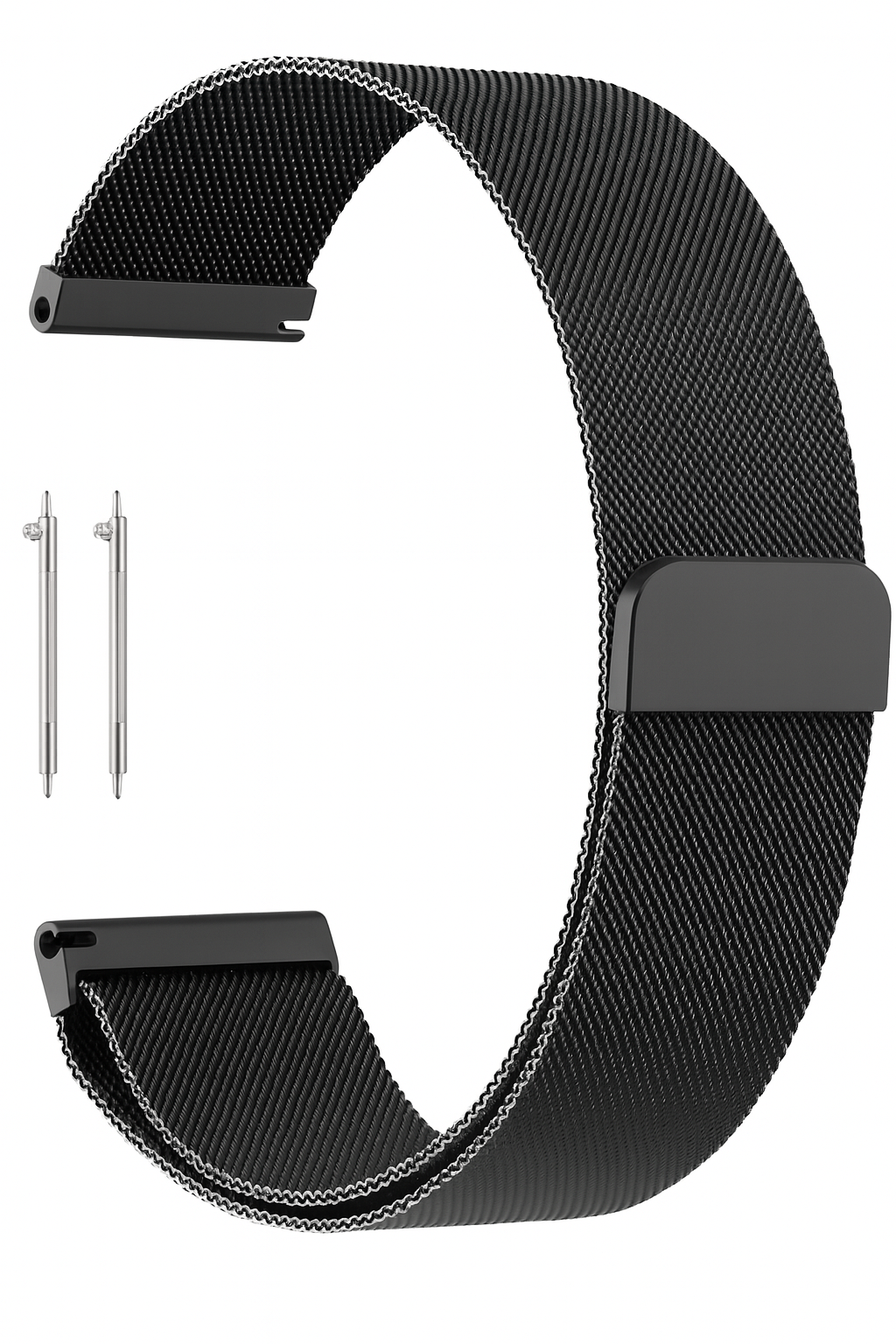 Foto 9 pulgar | Correa Milanesa Negra Ajustable de Acero Inoxidable para Smartwatch Galaxy Watch 4/5, Huawei Fit, Amazfit y Más