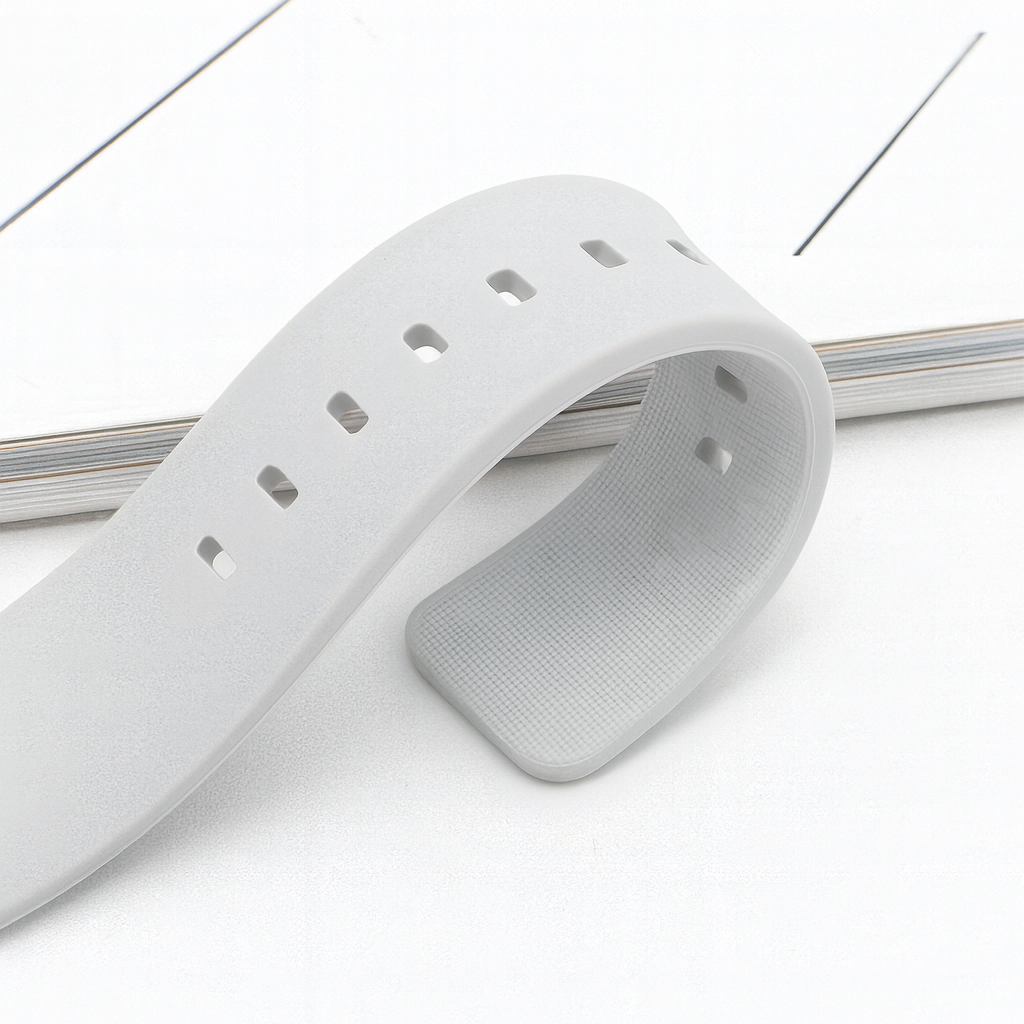 Foto 5 pulgar | Correa Universal de Silicón Gris 20 mm para Smartwatch, Diseño Deportivo y Ajuste Rápido