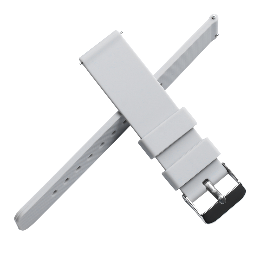 Foto 7 pulgar | Correa Universal de Silicón Gris 20 mm para Smartwatch, Diseño Deportivo y Ajuste Rápido