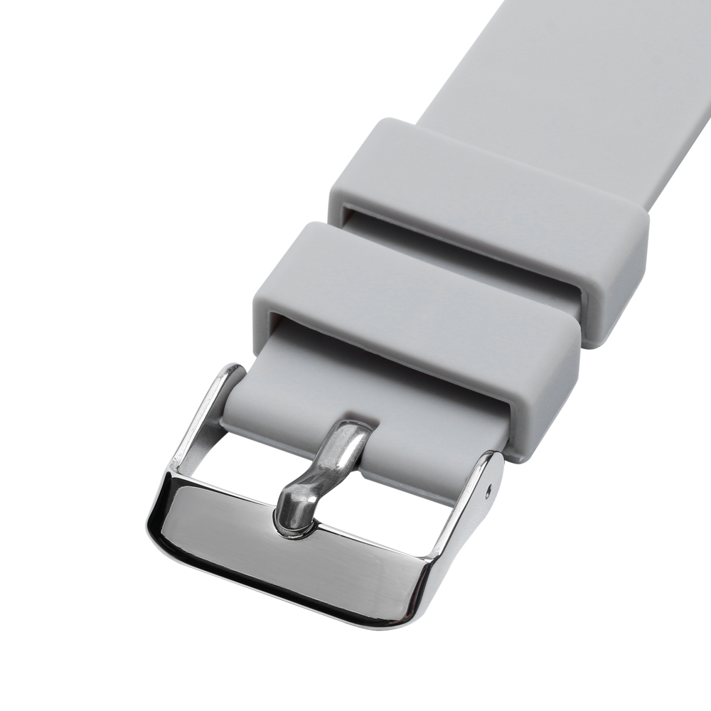 Foto 8 pulgar | Correa Universal de Silicón Gris 20 mm para Smartwatch, Diseño Deportivo y Ajuste Rápido