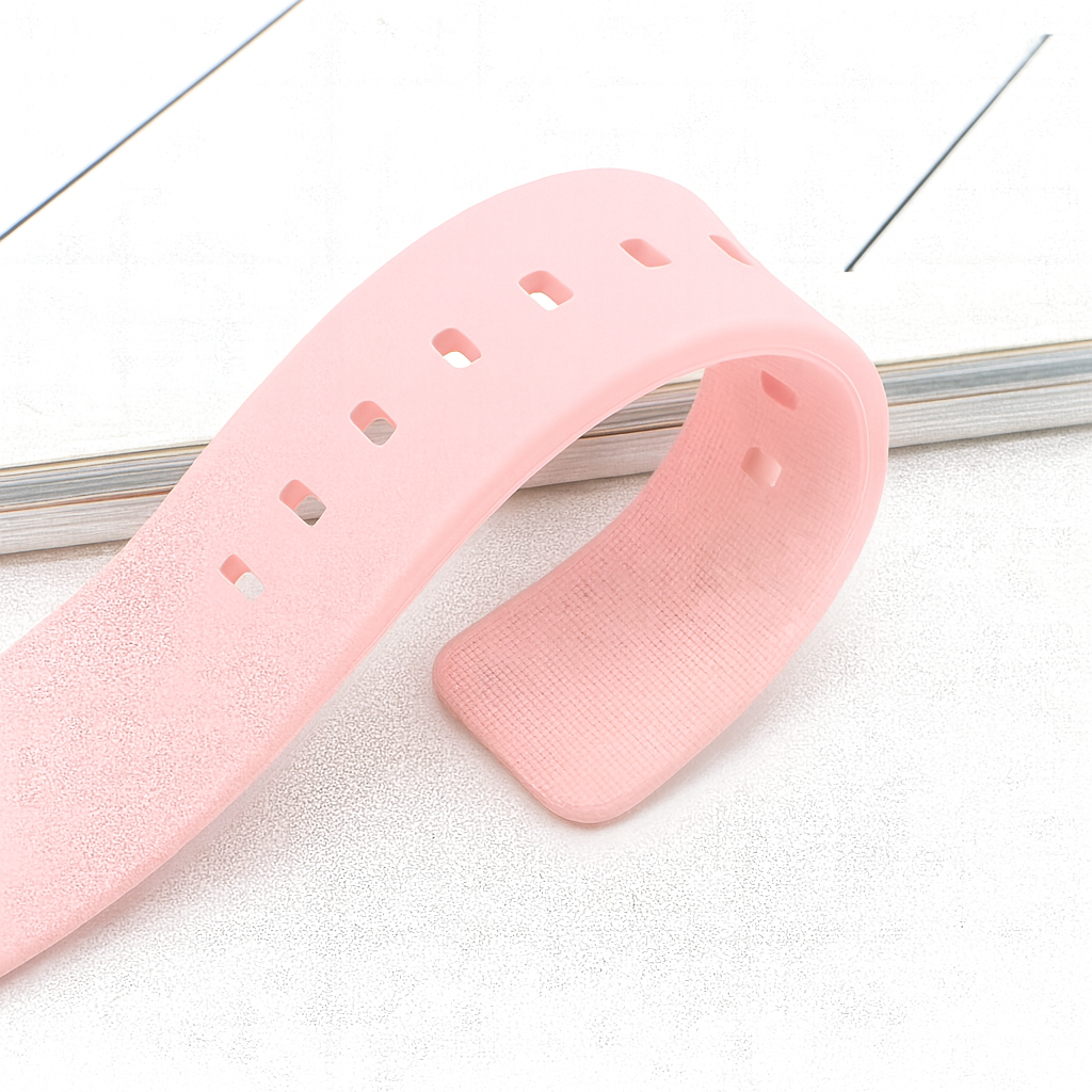 Foto 5 pulgar | Correa Universal de Silicón Rosa 20 mm para Smartwatch, Diseño Deportivo y Ajuste Rápido