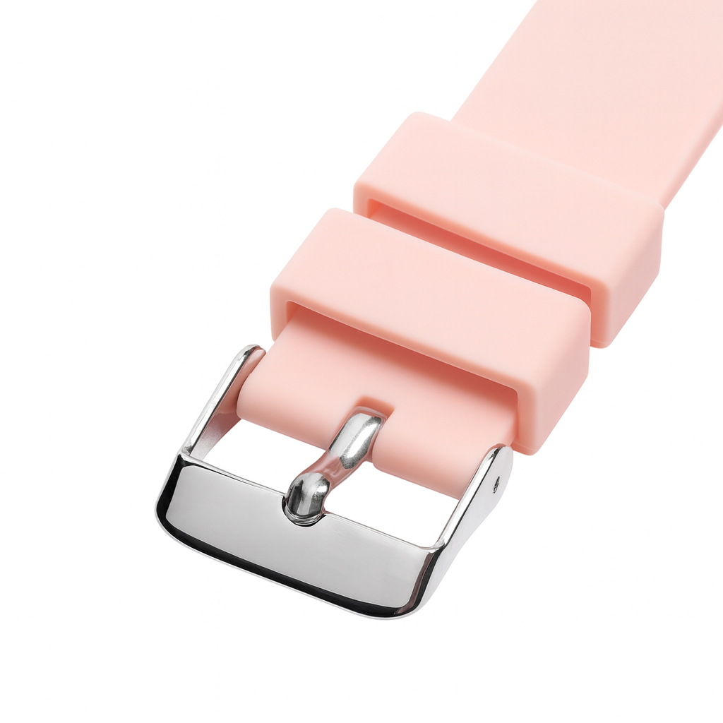 Foto 8 pulgar | Correa Universal de Silicón Rosa 20 mm para Smartwatch, Diseño Deportivo y Ajuste Rápido