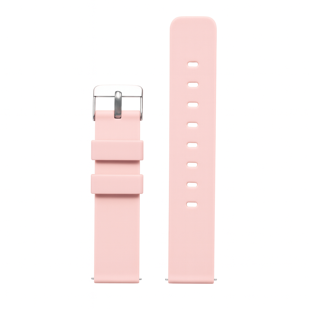 Foto 9 pulgar | Correa Universal de Silicón Rosa 20 mm para Smartwatch, Diseño Deportivo y Ajuste Rápido