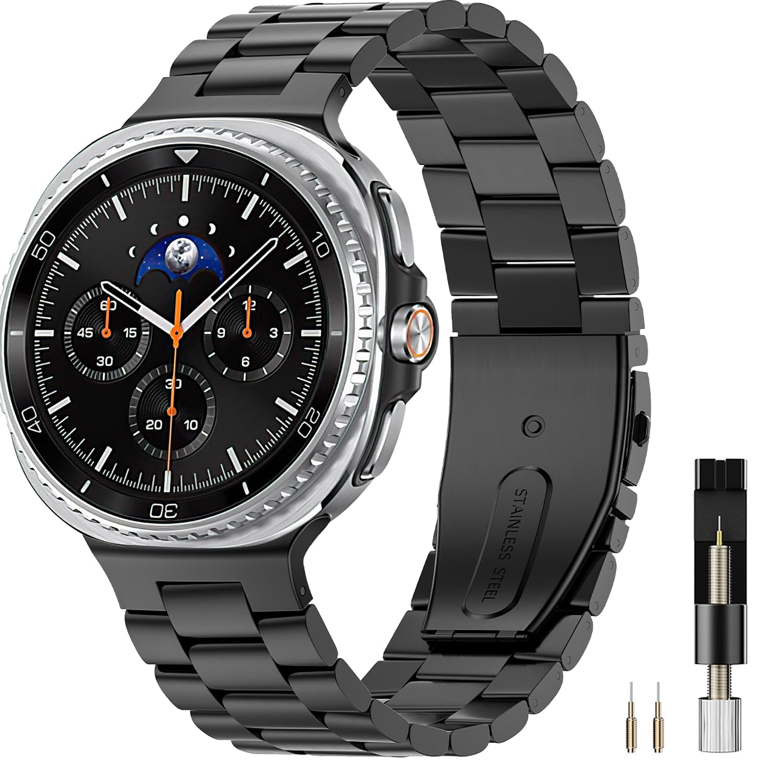 Foto 2 pulgar | Correa De Reloj Miimall De Acero Inoxidable Para Samsung Galaxy 8 - Venta Internacional.