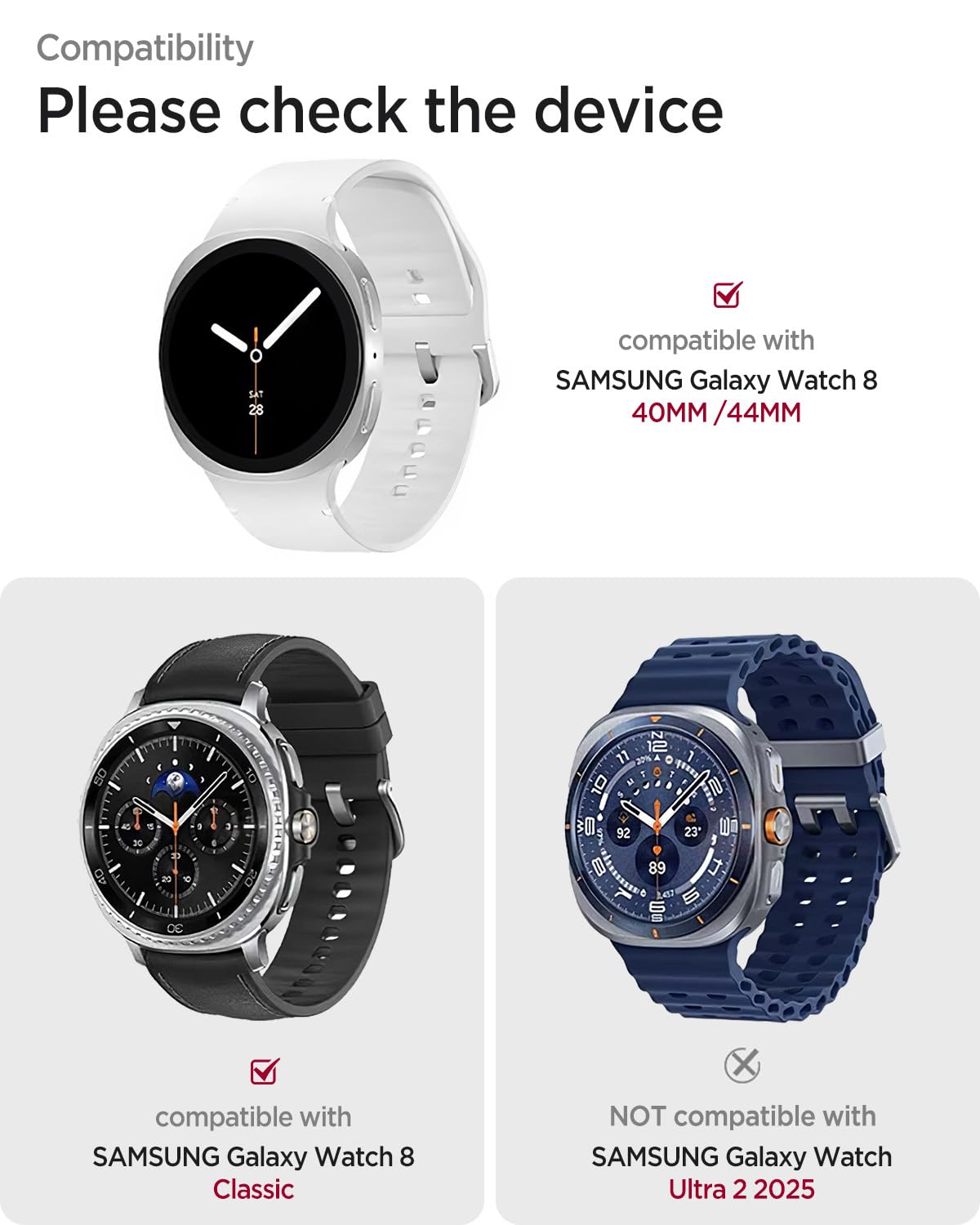 Foto 2 | Correa De Reloj Miimall De Acero Inoxidable Para Samsung Galaxy 8 - Venta Internacional.