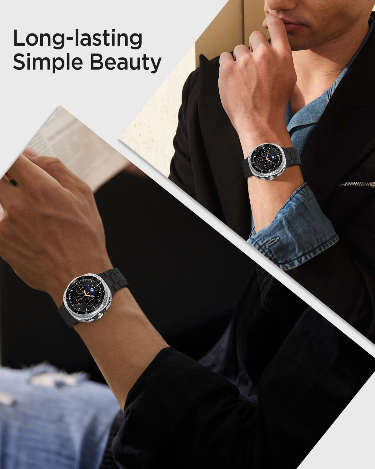Foto 7 pulgar | Correa De Reloj Miimall De Acero Inoxidable Para Samsung Galaxy 8 - Venta Internacional.