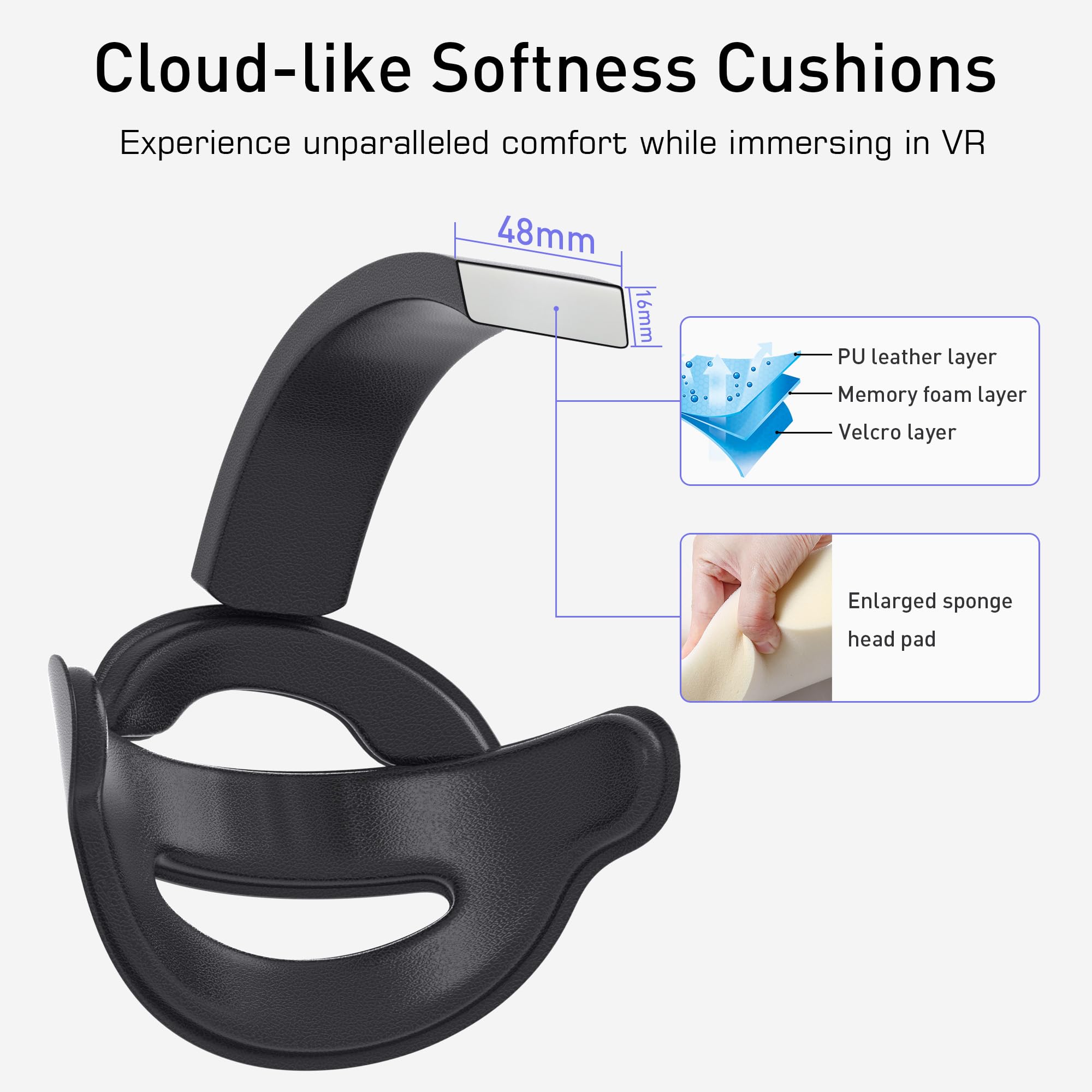 Foto 6 | Accesorios De Correa Para La Cabeza Kuject Design Comfort Para Oculus Quest 3s/quest3 - Venta Internacional.