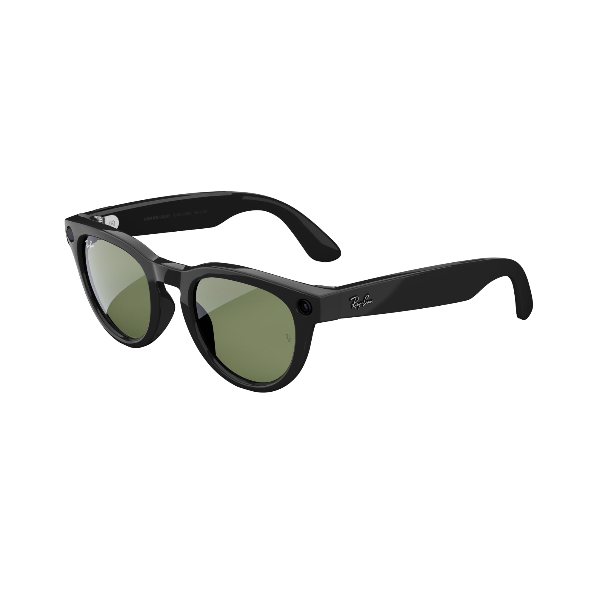 Foto 2 pulgar | Gafas Inteligentes Meta Headliner Redondas Negras Brillantes/g15 Green - Venta Internacional.